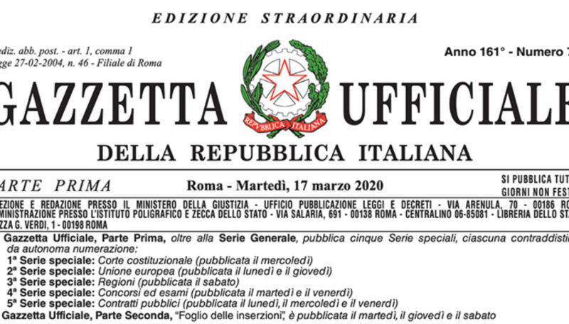 decreto cura Italia